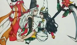 阴阳师黑白童子漫画,阴阳师间的神秘对决